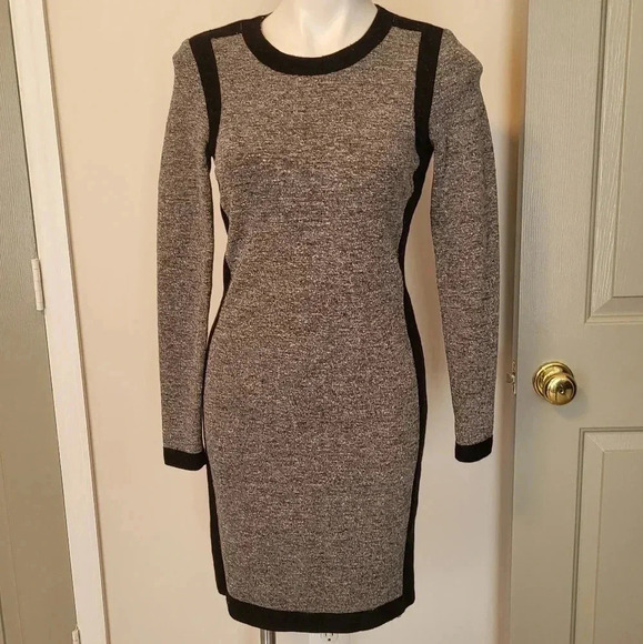 WORTH Colorblock Wool/Silk Blend Dress(2) - Picture 1 of 8